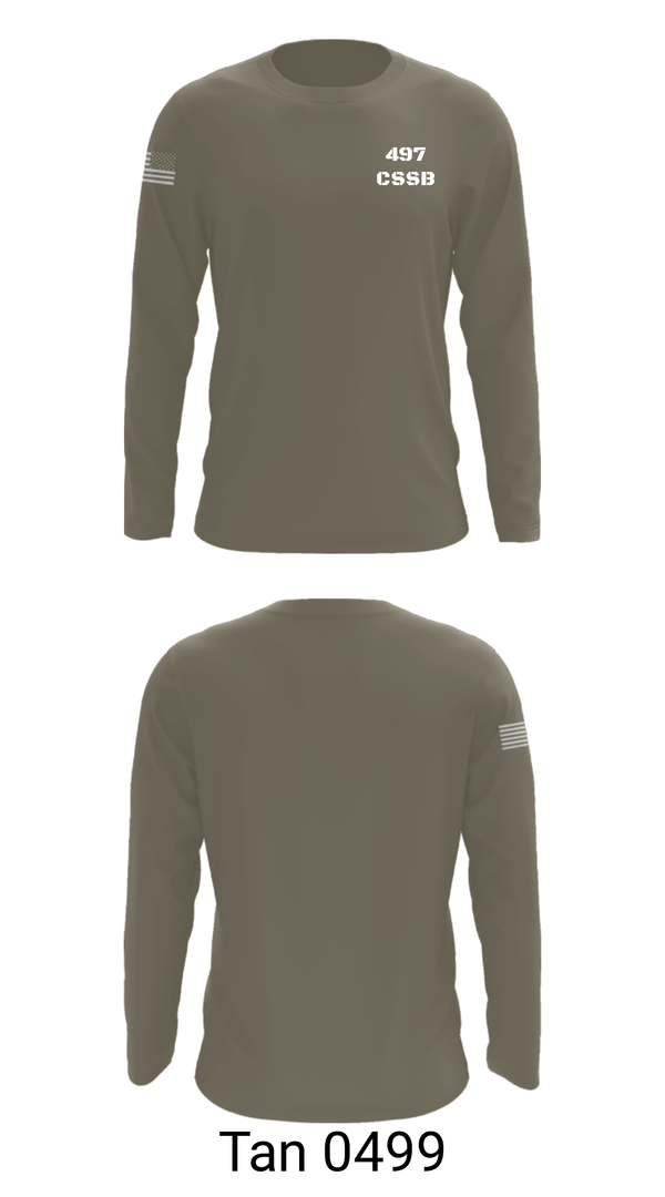 Long Sleeve Performance Shirt, 497 CSSB, Army, Teamtime, Team time, sublimation, custom sports apparel, team uniforms, spirit wear, spiritwear, sports uniforms, custom shirts, team store, custom team store, fundraiser sports, apparel fundraiser