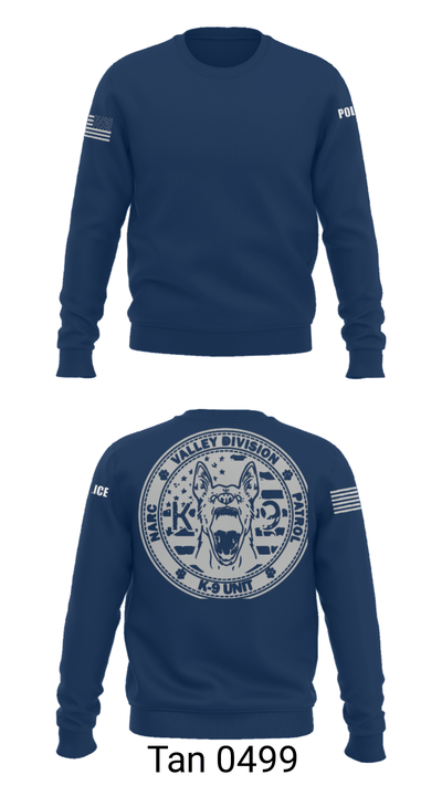 VALLEY K9 75951631 Crew Neck Sweatshirt - 62