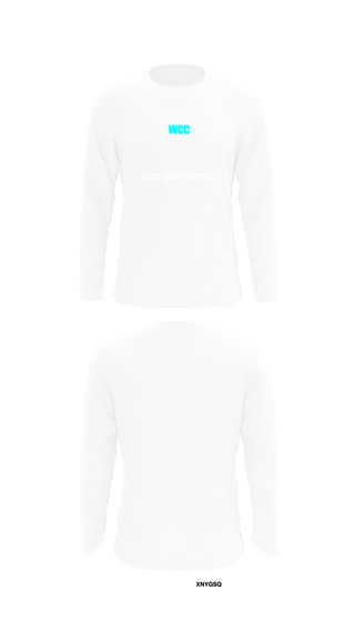 Long Sleeve Performance Shirt, West Coast Culture, Men's Basketball, Teamtime, Team time, sublimation, custom sports apparel, team uniforms, spirit wear, spiritwear, sports uniforms, custom shirts, team store, custom team store, fundraiser sports, apparel fundraiser