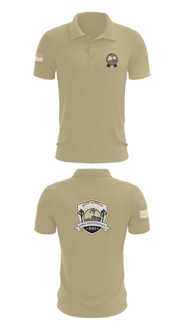 Short Sleeve Performance Polo, Gold Ribbon Home Maintenance, , Teamtime, Team time, sublimation, custom sports apparel, team uniforms, spirit wear, spiritwear, sports uniforms, custom shirts, team store, custom team store, fundraiser sports, apparel fundraiser