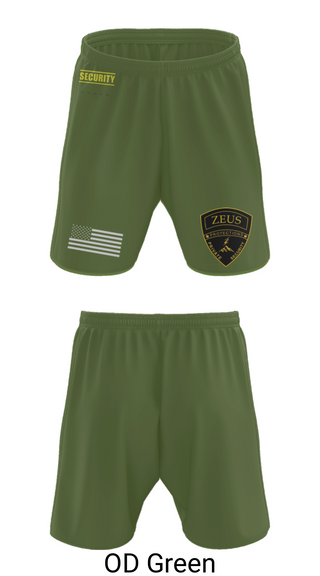 Athletic Shorts With Pockets, Zeus Protections, Police, Teamtime, Team time, sublimation, custom sports apparel, team uniforms, spirit wear, spiritwear, sports uniforms, custom shirts, team store, custom team store, fundraiser sports, apparel fundraiser