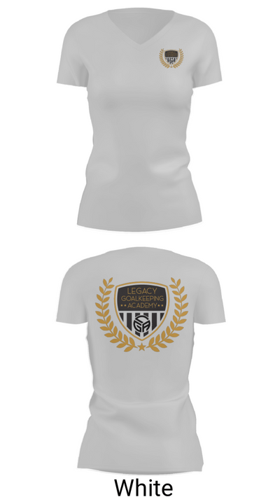 Legacy Goalkeeping Acadmey 97748619 Women's Short Sleeve V-neck Shirt - 19