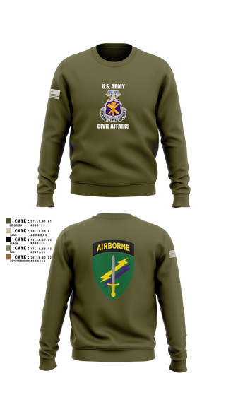 Crew Neck Sweatshirt, Civil Affairs Schoolhouse, , Teamtime, Team time, sublimation, custom sports apparel, team uniforms, spirit wear, spiritwear, sports uniforms, custom shirts, team store, custom team store, fundraiser sports, apparel fundraiser