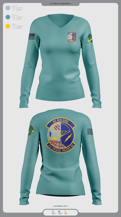 undefined Women's Long Sleeve V-neck Shirt - 2