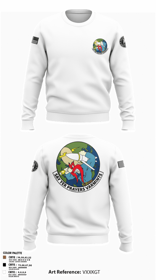 Crew Neck Sweatshirt, 20th Intelligence Squadron, Air Force, Teamtime, Team time, sublimation, custom sports apparel, team uniforms, spirit wear, spiritwear, sports uniforms, custom shirts, team store, custom team store, fundraiser sports, apparel fundraiser