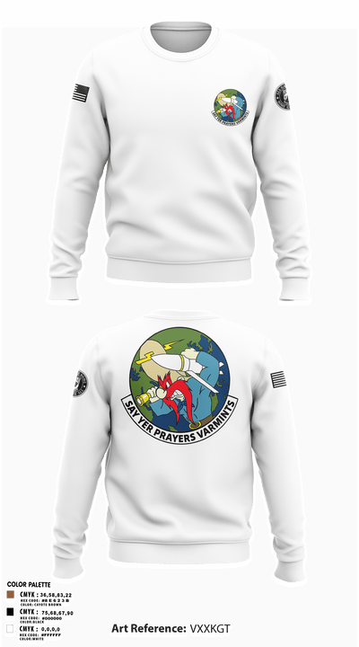20th Intelligence Squadron 35709340 Crew Neck Sweatshirt - 5