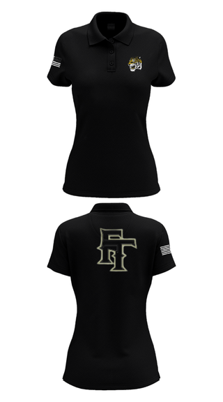 Womens Short Sleeve Performance Polo, Fort Towson Junior High School Cheer, Cheer, Teamtime, Team time, sublimation, custom sports apparel, team uniforms, spirit wear, spiritwear, sports uniforms, custom shirts, team store, custom team store, fundraiser sports, apparel fundraiser