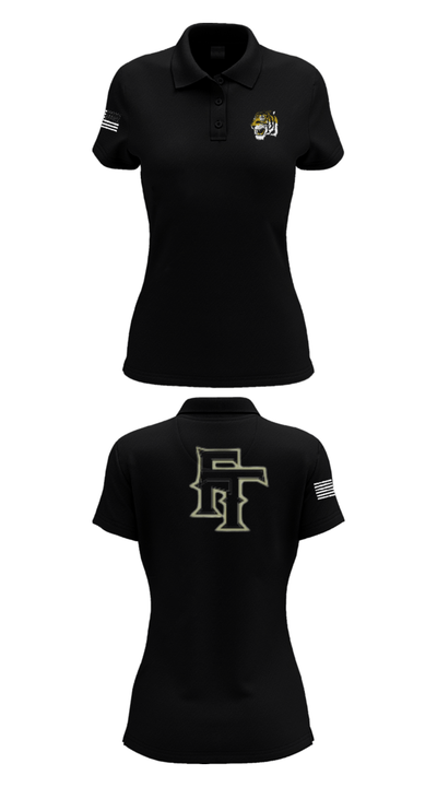 Fort Towson Junior High School Cheer 44003548 Women's Short Sleeve Performance Polo  - 16