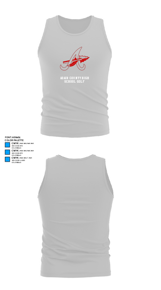 Tank Top, Adair County High School Golf, Golf, Teamtime, Team time, sublimation, custom sports apparel, team uniforms, spirit wear, spiritwear, sports uniforms, custom shirts, team store, custom team store, fundraiser sports, apparel fundraiser