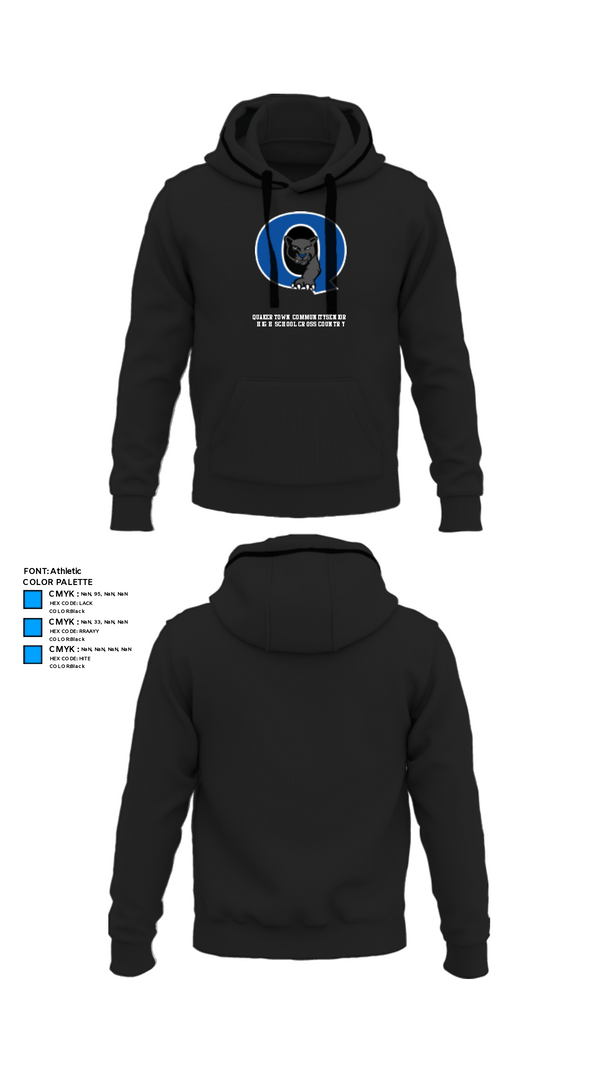Hoodie, Quakertown Community Senior High School Cross Country, Cross Country, Teamtime, Team time, sublimation, custom sports apparel, team uniforms, spirit wear, spiritwear, sports uniforms, custom shirts, team store, custom team store, fundraiser sports, apparel fundraiser