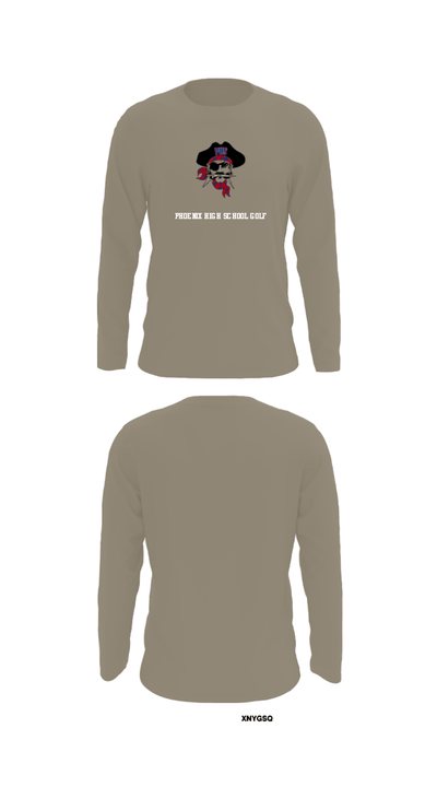 Phoenix High School Golf 4579777 Long Sleeve Performance Shirt - 32