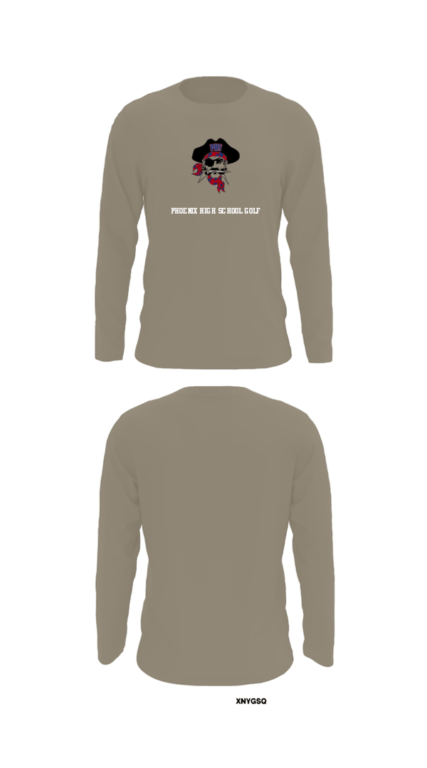 Long Sleeve Performance Shirt, Phoenix High School Golf, Golf, Teamtime, Team time, sublimation, custom sports apparel, team uniforms, spirit wear, spiritwear, sports uniforms, custom shirts, team store, custom team store, fundraiser sports, apparel fundraiser
