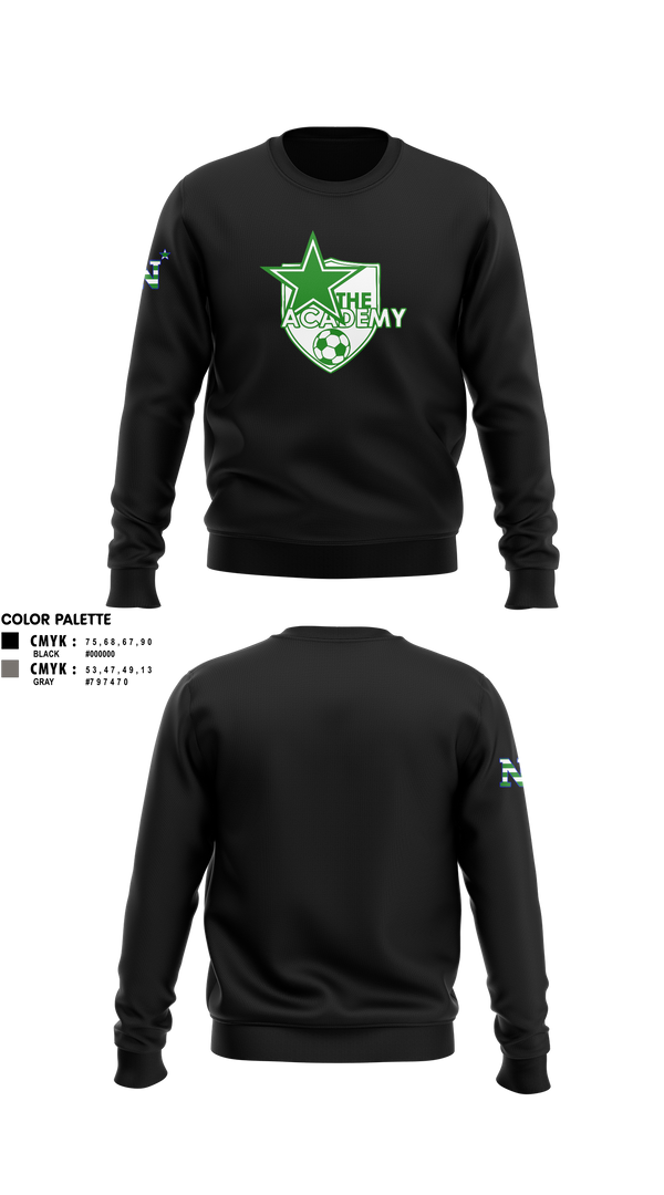Crew Neck Sweatshirt, Lil' Shooters Starter Soccer, Men's Soccer, Teamtime, Team time, sublimation, custom sports apparel, team uniforms, spirit wear, spiritwear, sports uniforms, custom shirts, team store, custom team store, fundraiser sports, apparel fundraiser