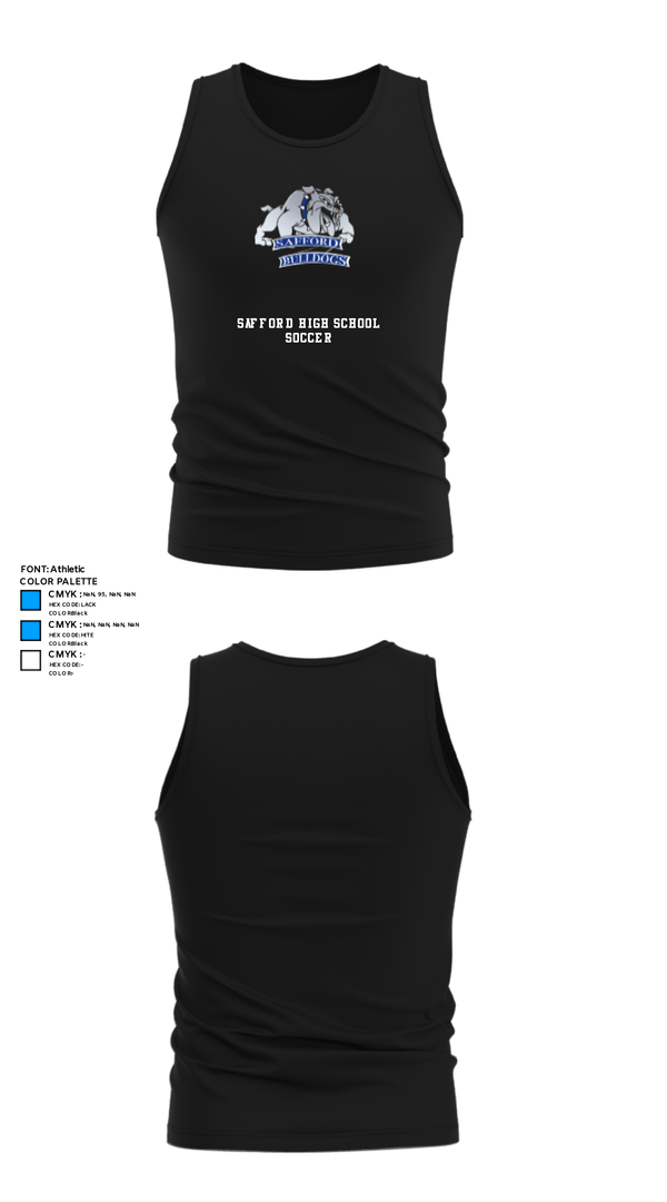 Tank Top, Safford High School Soccer, Men's Soccer, Teamtime, Team time, sublimation, custom sports apparel, team uniforms, spirit wear, spiritwear, sports uniforms, custom shirts, team store, custom team store, fundraiser sports, apparel fundraiser