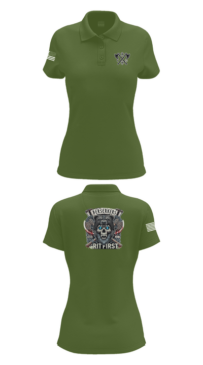 Baker 3-509th 3rd Plt 1st squad 60073036 Women's Short Sleeve Performance Polo  - 55