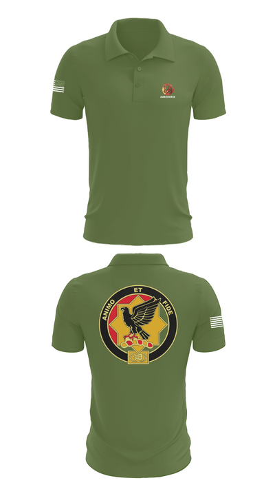 D FST 8-1 CAV 24153334 Short Sleeve Performance Polo - 47