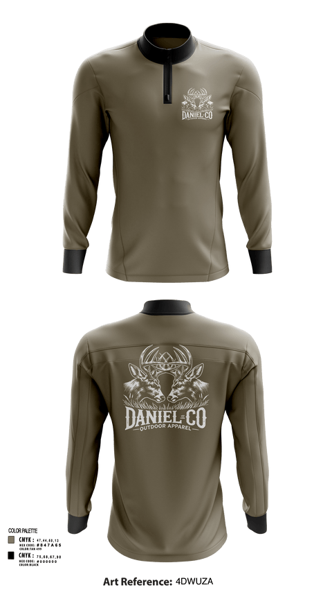 Quarter Zip Jacket, Daniel Co, , Teamtime, Team time, sublimation, custom sports apparel, team uniforms, spirit wear, spiritwear, sports uniforms, custom shirts, team store, custom team store, fundraiser sports, apparel fundraiser