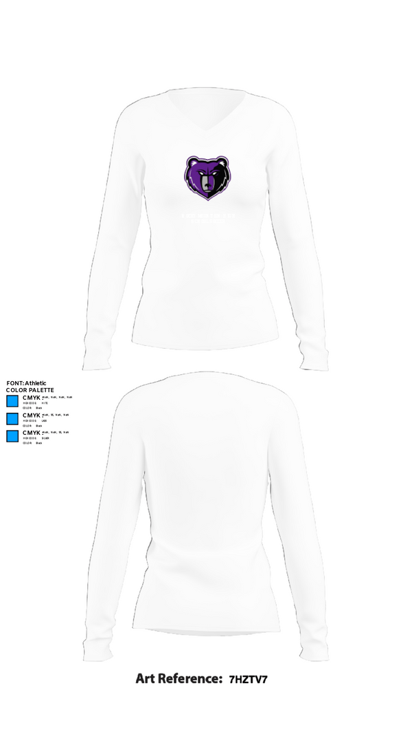 Womens Long Sleeve Vneck Shirt, Rocky Mountain High School Soccer, Men's Soccer, Teamtime, Team time, sublimation, custom sports apparel, team uniforms, spirit wear, spiritwear, sports uniforms, custom shirts, team store, custom team store, fundraiser sports, apparel fundraiser