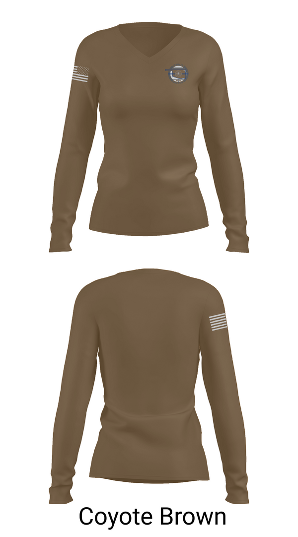Womens Long Sleeve Vneck Shirt, Salina Police Department, Police, Teamtime, Team time, sublimation, custom sports apparel, team uniforms, spirit wear, spiritwear, sports uniforms, custom shirts, team store, custom team store, fundraiser sports, apparel fundraiser
