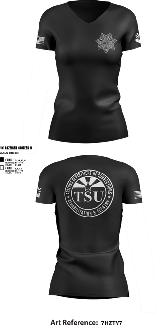 Womens Short Sleeve Vneck Shirt, TSU, Police, Teamtime, Team time, sublimation, custom sports apparel, team uniforms, spirit wear, spiritwear, sports uniforms, custom shirts, team store, custom team store, fundraiser sports, apparel fundraiser