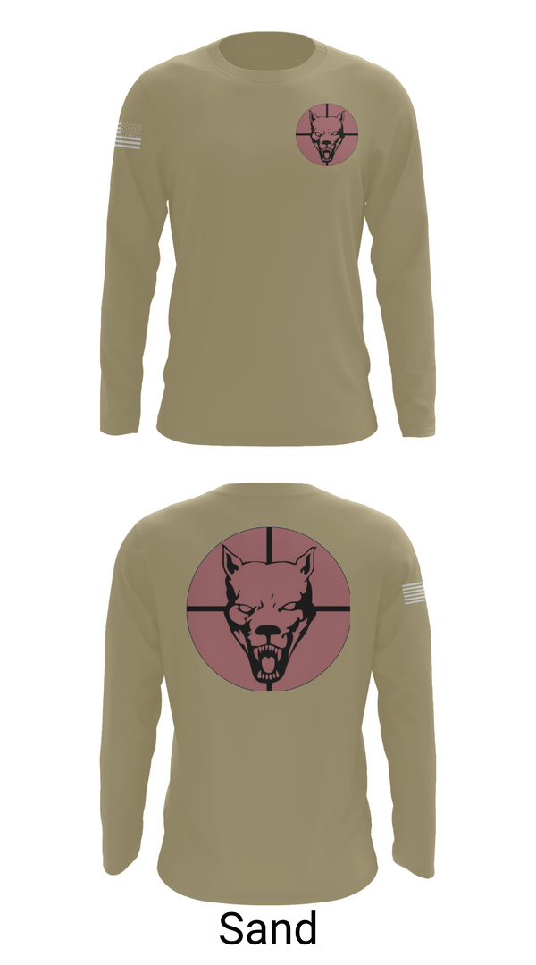 Long Sleeve Performance Shirt, Hellhound PLT, A CO, 2-8 CAV, , Teamtime, Team time, sublimation, custom sports apparel, team uniforms, spirit wear, spiritwear, sports uniforms, custom shirts, team store, custom team store, fundraiser sports, apparel fundraiser