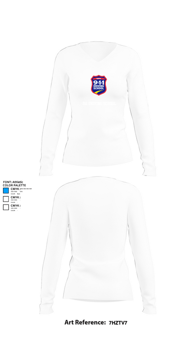 911 Driving School 70833524 Women's Long Sleeve V-neck Shirt - 15