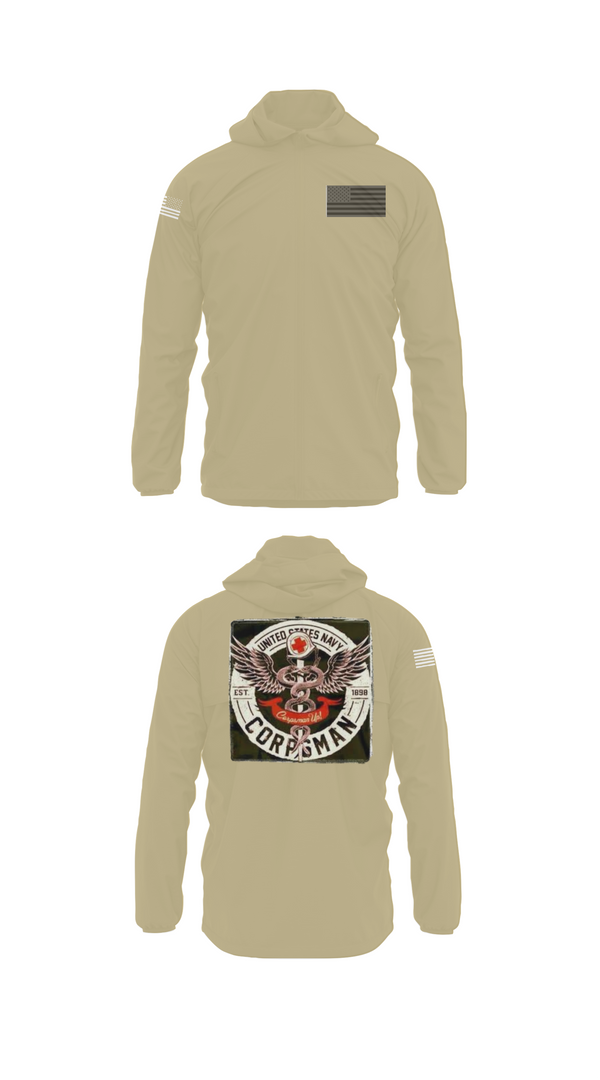 Windbreaker, Hospital Corpsman, , Teamtime, Team time, sublimation, custom sports apparel, team uniforms, spirit wear, spiritwear, sports uniforms, custom shirts, team store, custom team store, fundraiser sports, apparel fundraiser