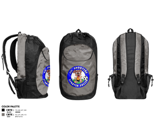 Gear Bag, Lil' Shooters Starter Soccer, Men's Soccer, Teamtime, Team time, sublimation, custom sports apparel, team uniforms, spirit wear, spiritwear, sports uniforms, custom shirts, team store, custom team store, fundraiser sports, apparel fundraiser