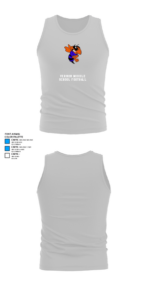 Tank Top, Vernon Middle School Football, Football, Teamtime, Team time, sublimation, custom sports apparel, team uniforms, spirit wear, spiritwear, sports uniforms, custom shirts, team store, custom team store, fundraiser sports, apparel fundraiser