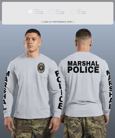 Las Vegas city marshals 28118812 Long Sleeve Performance Shirt 2