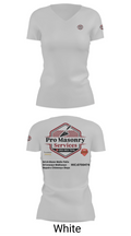Pro Masonry Services LLC 30906743 Women's Short Sleeve V-neck Shirt - 19