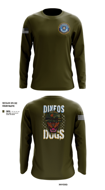 DINFOS 37015122 Long Sleeve Performance Shirt 32