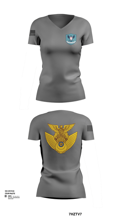 衛生 94122789 Women's Short Sleeve V-neck Shirt - 136