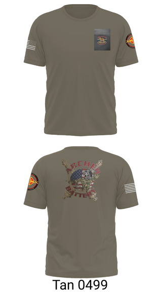 Old School Cotton Feel Shirt, Archer Battery 2-2 FA, Army, Teamtime, Team time, sublimation, custom sports apparel, team uniforms, spirit wear, spiritwear, sports uniforms, custom shirts, team store, custom team store, fundraiser sports, apparel fundraiser