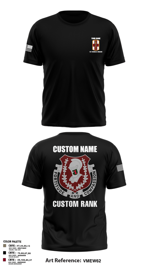 Short Sleeve Performance Shirt, 1st Medical Brigade, , Teamtime, Team time, sublimation, custom sports apparel, team uniforms, spirit wear, spiritwear, sports uniforms, custom shirts, team store, custom team store, fundraiser sports, apparel fundraiser