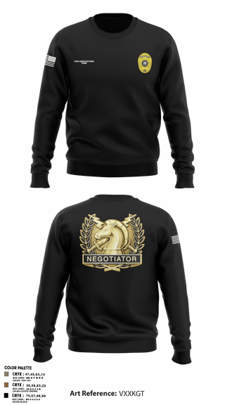 Crew Neck Sweatshirt, HCSO CNT, Police, Teamtime, Team time, sublimation, custom sports apparel, team uniforms, spirit wear, spiritwear, sports uniforms, custom shirts, team store, custom team store, fundraiser sports, apparel fundraiser