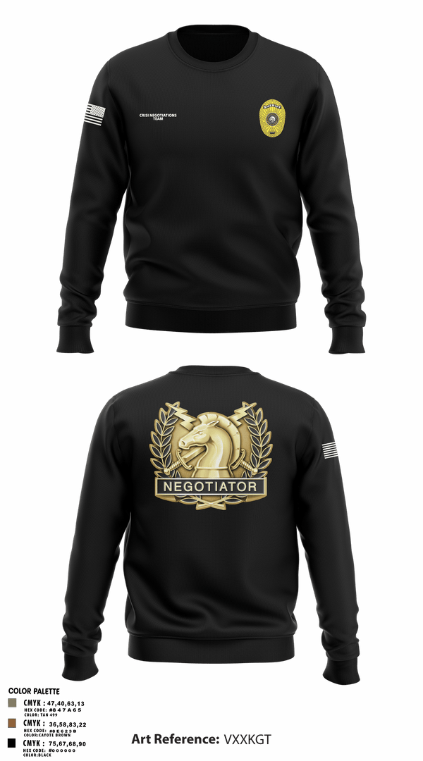Crew Neck Sweatshirt, HCSO CNT, Police, Teamtime, Team time, sublimation, custom sports apparel, team uniforms, spirit wear, spiritwear, sports uniforms, custom shirts, team store, custom team store, fundraiser sports, apparel fundraiser