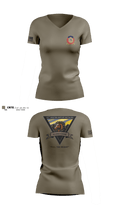 127th ASB WORKHORSE 79378829 Women's Short Sleeve V-neck Shirt - 4