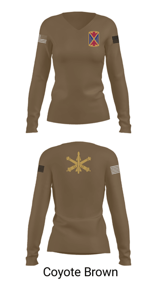 Womens Long Sleeve Vneck Shirt, 10th Army Air and Missile Command, Army, Teamtime, Team time, sublimation, custom sports apparel, team uniforms, spirit wear, spiritwear, sports uniforms, custom shirts, team store, custom team store, fundraiser sports, apparel fundraiser