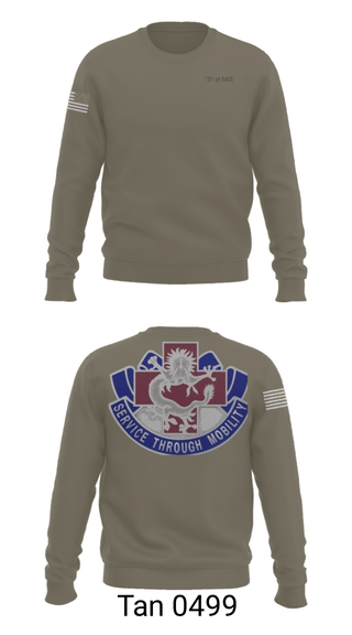 Crew Neck Sweatshirt, 131st SAD, Army, Teamtime, Team time, sublimation, custom sports apparel, team uniforms, spirit wear, spiritwear, sports uniforms, custom shirts, team store, custom team store, fundraiser sports, apparel fundraiser