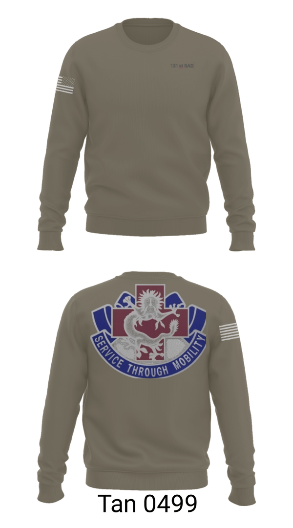 Crew Neck Sweatshirt, 131st SAD, Army, Teamtime, Team time, sublimation, custom sports apparel, team uniforms, spirit wear, spiritwear, sports uniforms, custom shirts, team store, custom team store, fundraiser sports, apparel fundraiser