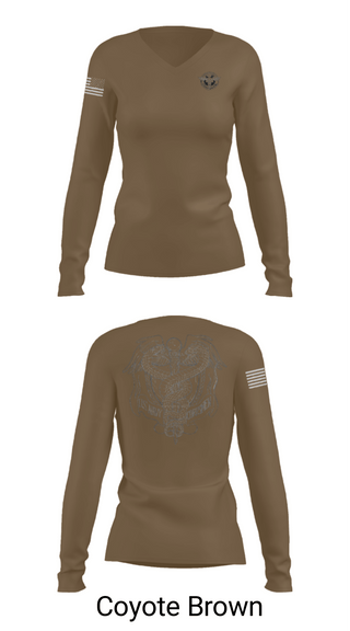 Women's Long Sleeve Vneck Shirt, EMF CP DET SAC, Navy, Teamtime, Team time, sublimation, custom sports apparel, team uniforms, spirit wear, spiritwear, sports uniforms, custom shirts, team store, custom team store, fundraiser sports, apparel fundraiser