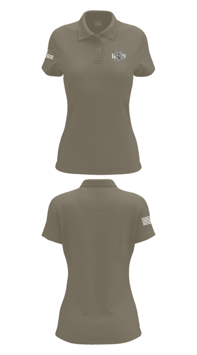 Fresno Police Department K9 Unit 39054818 Women's Short Sleeve Performance Polo  - 71