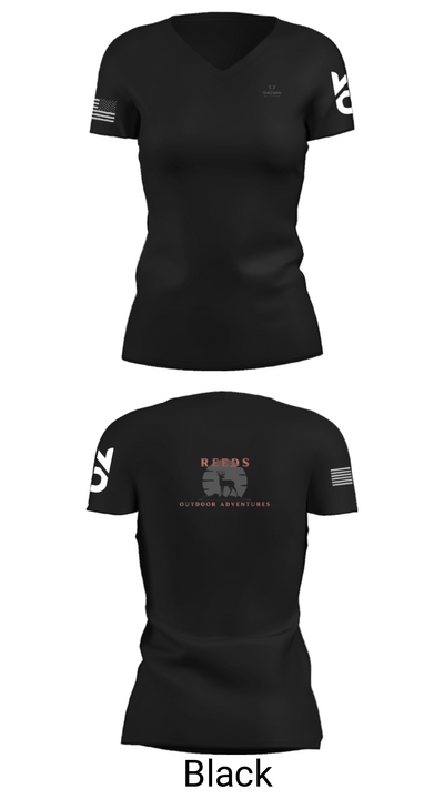 Reeds Outdoor Adventures 770238 Women's Short Sleeve V-neck Shirt - 14