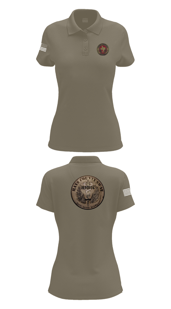 Womens Short Sleeve Performance Polo, Hays County SWAT, Police, Teamtime, Team time, sublimation, custom sports apparel, team uniforms, spirit wear, spiritwear, sports uniforms, custom shirts, team store, custom team store, fundraiser sports, apparel fundraiser