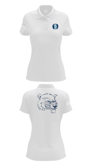 Women's Short Sleeve Performance Polo, Oxford Pop Warner Football And Cheer, Football, Teamtime, Team time, sublimation, custom sports apparel, team uniforms, spirit wear, spiritwear, sports uniforms, custom shirts, team store, custom team store, fundraiser sports, apparel fundraiser