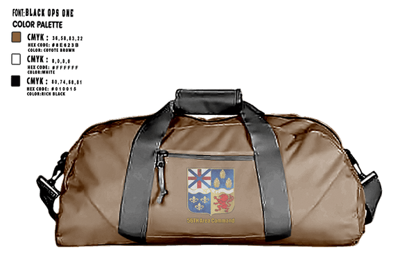 Duffle Bag, 56th  Company 3rd Platoon, National Guard, Teamtime, Team time, sublimation, custom sports apparel, team uniforms, spirit wear, spiritwear, sports uniforms, custom shirts, team store, custom team store, fundraiser sports, apparel fundraiser