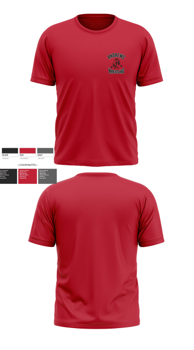 Andrews Wildcats 74502940 Short Sleeve Rash Guard Shirt - 4