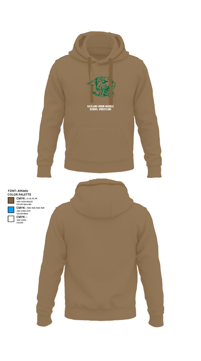 Wayland Union Middle School Wrestling 74603819 Hoodie - 4