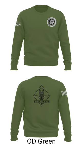 Crew Neck Sweatshirt, GCSO K9, , Teamtime, Team time, sublimation, custom sports apparel, team uniforms, spirit wear, spiritwear, sports uniforms, custom shirts, team store, custom team store, fundraiser sports, apparel fundraiser